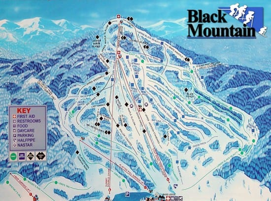 Black Mountain trail map