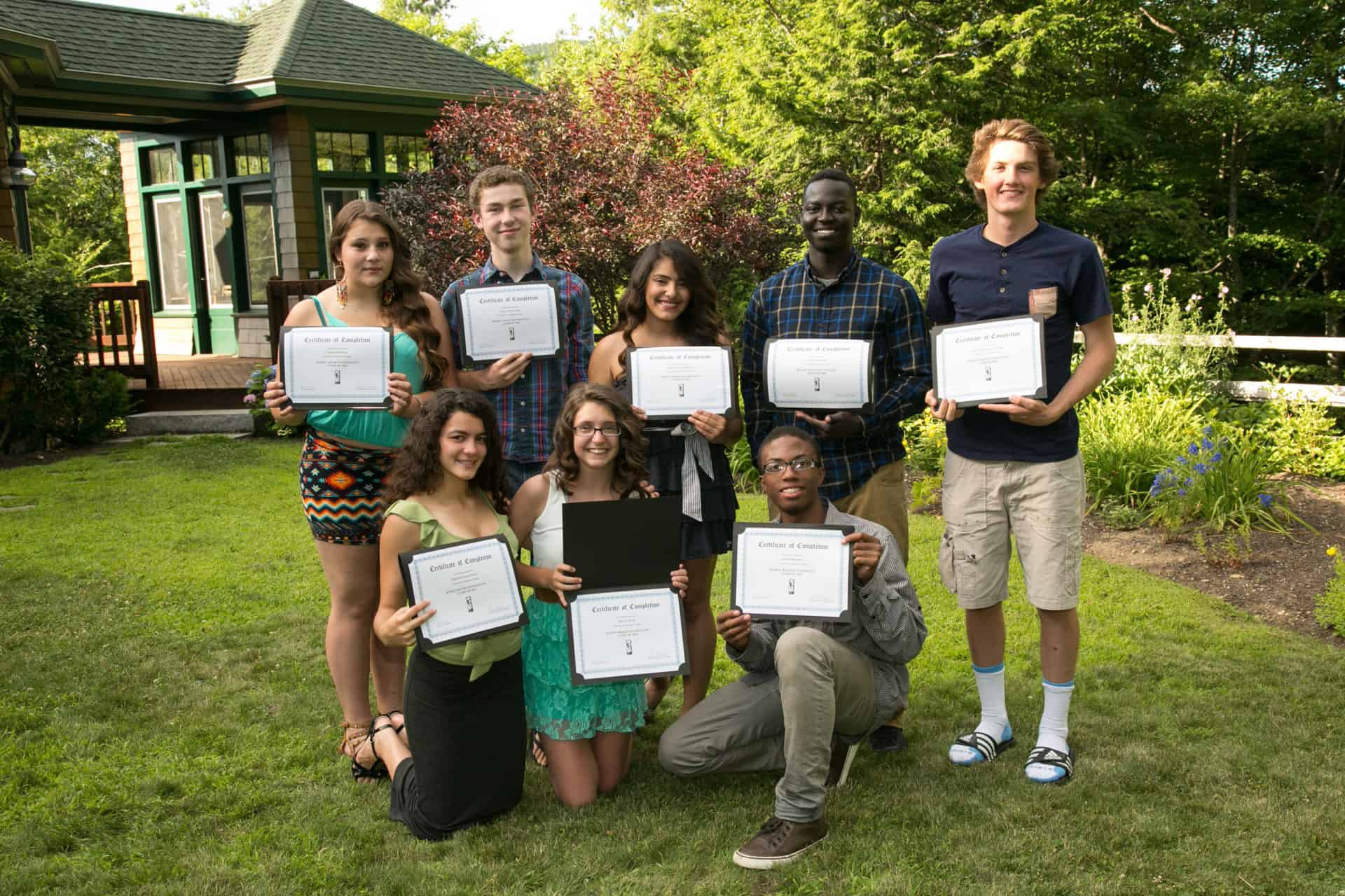 Gashim with his group at their Kismet graduation in 2014.